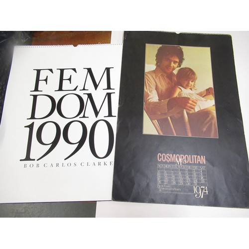 148 - 1974 Cosmopolitan calendar, together with a Bob Carlos Clarke calendar,' Fem Dom'