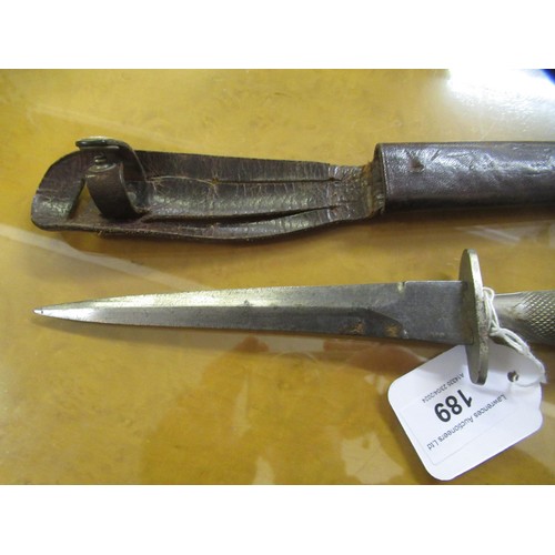 189 - World War II era Commando dagger, the blade marked Wilkinson Sword, London, ' The F-S Fighting Knife... 