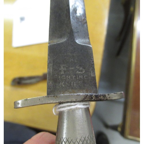 189 - World War II era Commando dagger, the blade marked Wilkinson Sword, London, ' The F-S Fighting Knife... 