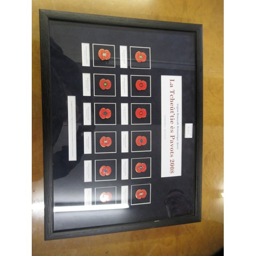 241 - Framed Limited Edition set Royal Jersey Militia historical badge collection, together with a similar... 