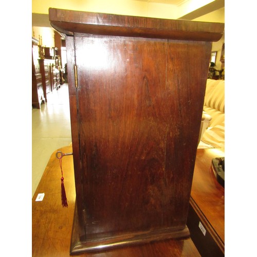 1538 - 19th Century rosewood Wellington type table top seven drawer collectors cabinet