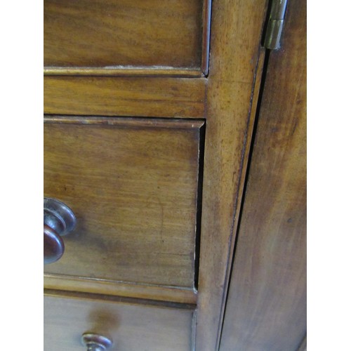 1172 - 19th Century mahogany press / housekeeper's cupboard, 194cm wide