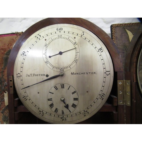 1133 - 19th Century mahogany cased wall regulator clock by J & T Foster, Manchester, the circular 13in dial... 