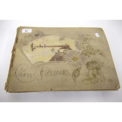 81 - Early 20th Century album of French postcards