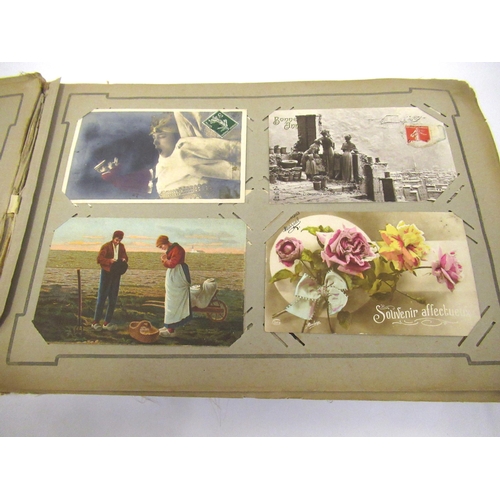81 - Early 20th Century album of French postcards