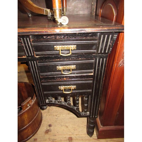 1548 - Arts and Crafts ebonised writing desk