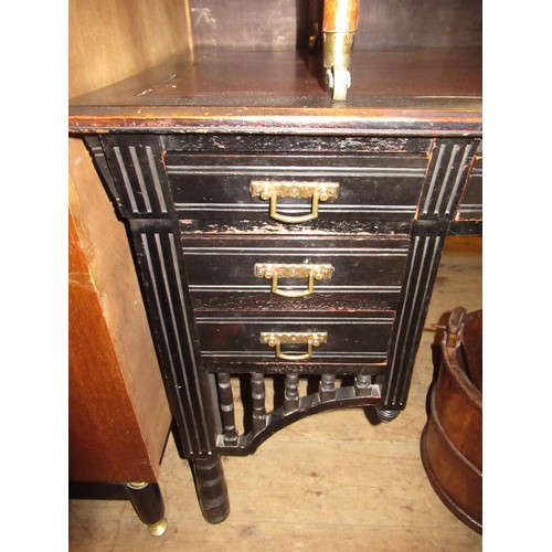 1548 - Arts and Crafts ebonised writing desk