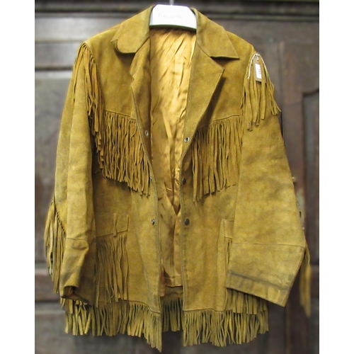 103 - Western style tasseled suede jacket