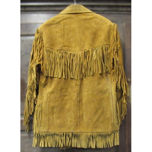 103 - Western style tasseled suede jacket