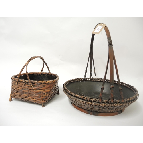 109 - Two Japanese tea ceremony baskets