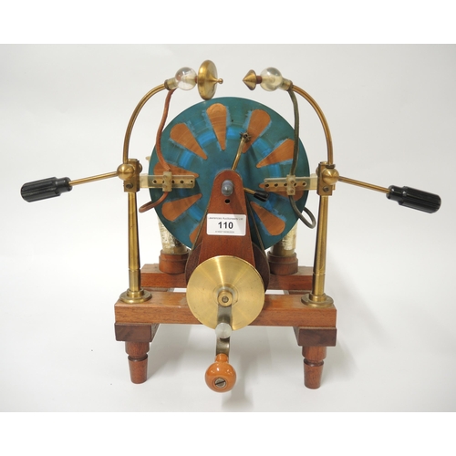 110 - Early to mid 20th Century Wimshurst electrostatic machine