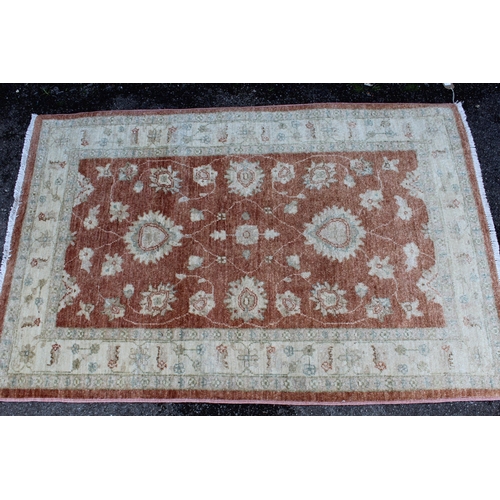 18 - Indo Persian rug of Ziegler design, 147 x 97cm, together with another similar, smaller