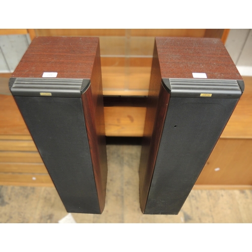 289 - Pair of Danish Jamo Classic 8 150-200 watt floorstanding speakers, together with a pair of Technics ... 