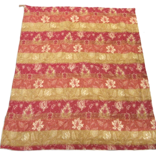 37 - Modern Paolitti floral decorated reversible throw on a beige ground