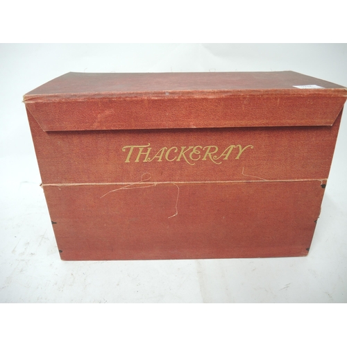 466 - Boxed set of fourteen volumes, Works of Thackeray