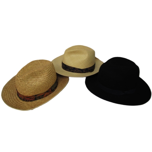 66 - Quantity of various gentleman's hats, including Barbour, Olney and Gillie