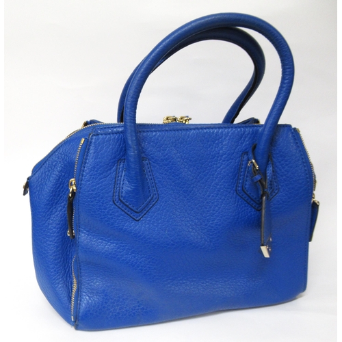 74 - Rebecca Minkoff, blue leather handbag