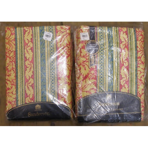 78 - Two pairs of Sanderson Carisbrooke curtains, 90in x 90in, in original packaging