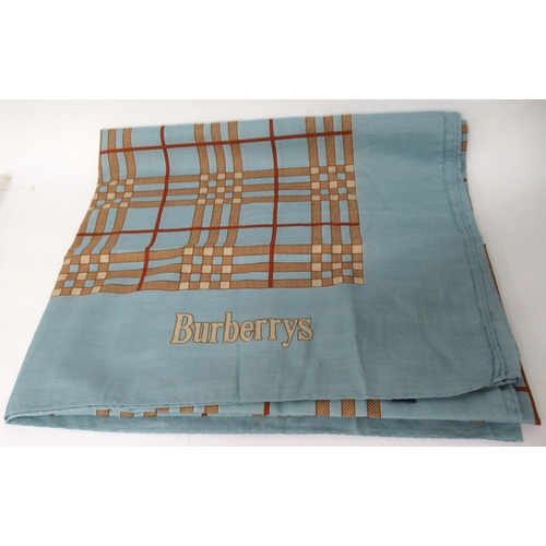 80 - Burberrys of London, large cotton scarf in original packaging