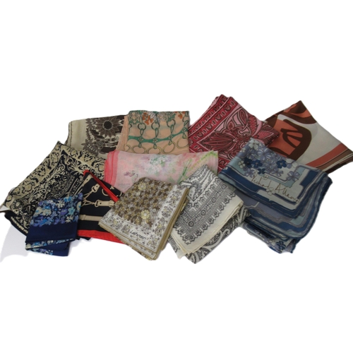 83 - Small quantity of silk scarves and neckerchiefs / pocket squares including Jacqmar, Basler and Richa... 