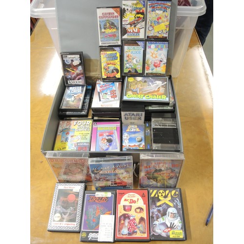 309 - Quantity of 1980's Atari and other video games in Atari case