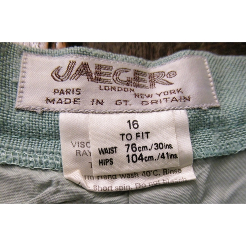 88 - Jaeger, London, two A-line skirts, size 16 and size 12, together with an Eastex A-line skirt, size 1... 