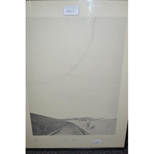 1087 - Robert Cull, group of three artist signed Limited Edition lithographs, ' Chalk Cut, Jet Trail ' and ... 