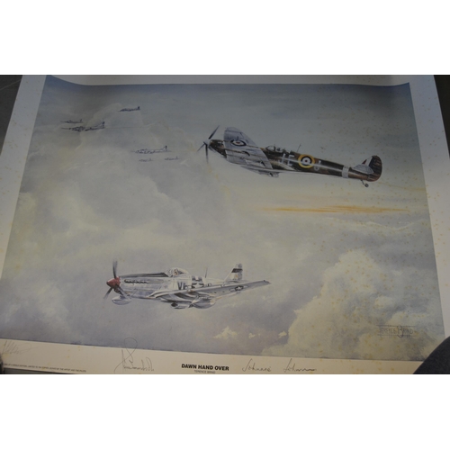 1124 - Terence Brind, signed Limited Edition colour print, No. 191 of 250 ' Dawn Handover ', signed by Air ... 