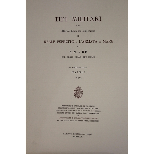 1249 - Boxed Folio collection ' Tipi Militari ', published 1970, after the 1850 original