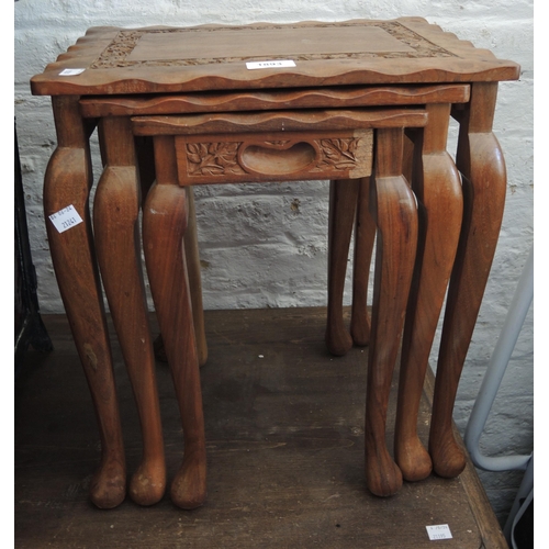 1893 - Nest of three Indian occasional tables