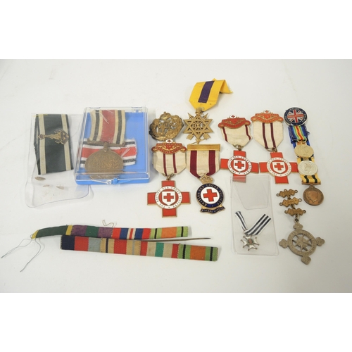 159 - Group of various British medals and badges including Faithful Service in the Special Constabulary