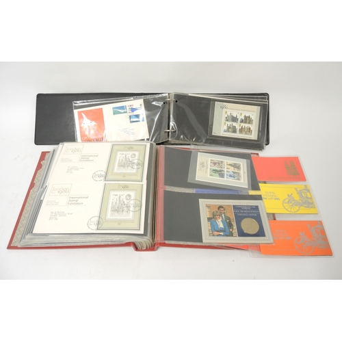 182 - Two albums of stamps, including First Day Covers and mint stamp commemerative booklets