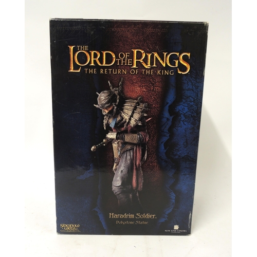 190 - Sideshow Weta Lord of the Rings figure ' Haradrim soldier ', boxed