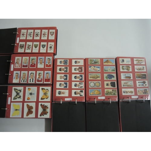 224 - Six albums containing a collection of Wills cigarette cards