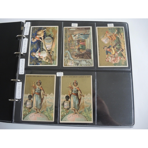 228 - Album containing twenty two sets of Liebig collectors cards including menu cards