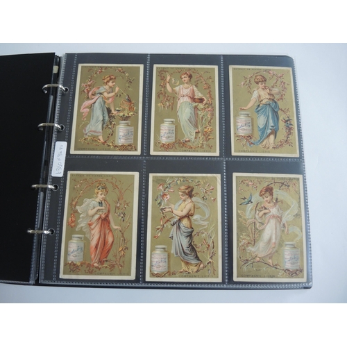 228 - Album containing twenty two sets of Liebig collectors cards including menu cards