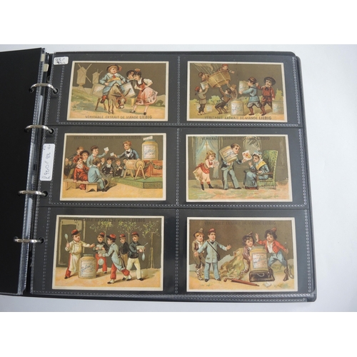 228 - Album containing twenty two sets of Liebig collectors cards including menu cards