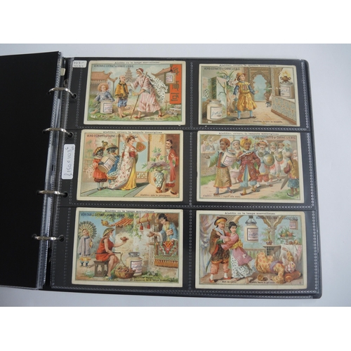 228 - Album containing twenty two sets of Liebig collectors cards including menu cards