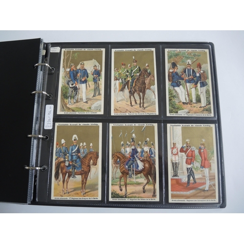 228 - Album containing twenty two sets of Liebig collectors cards including menu cards