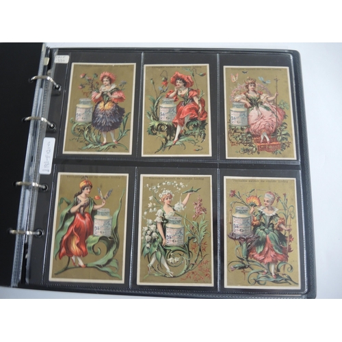 228 - Album containing twenty two sets of Liebig collectors cards including menu cards