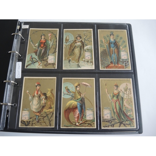 228 - Album containing twenty two sets of Liebig collectors cards including menu cards