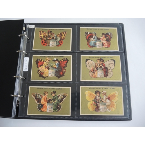 228 - Album containing twenty two sets of Liebig collectors cards including menu cards