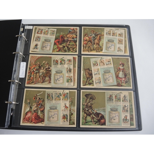 228 - Album containing twenty two sets of Liebig collectors cards including menu cards