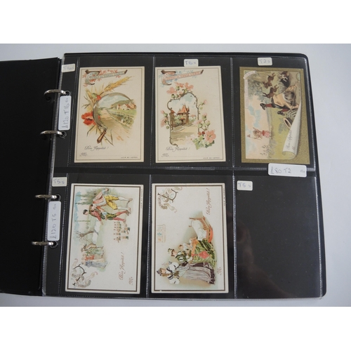 228 - Album containing twenty two sets of Liebig collectors cards including menu cards