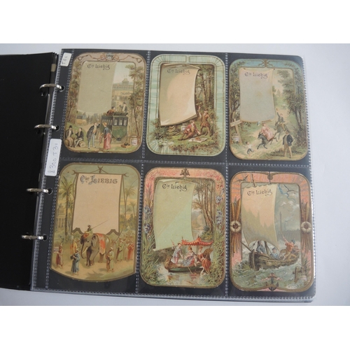 228 - Album containing twenty two sets of Liebig collectors cards including menu cards