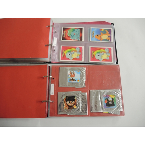 232 - Two albums containing Pokemon Boomer Super Bubble Gum trading cards, 1995 - 2001 including Holo's, t... 