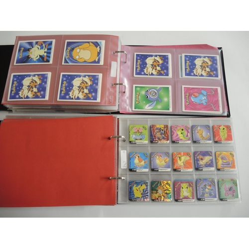 232 - Two albums containing Pokemon Boomer Super Bubble Gum trading cards, 1995 - 2001 including Holo's, t... 