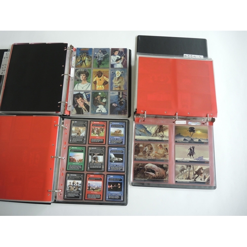 233 - Group of five albums containing Topps Star Wars trading cards including various sets