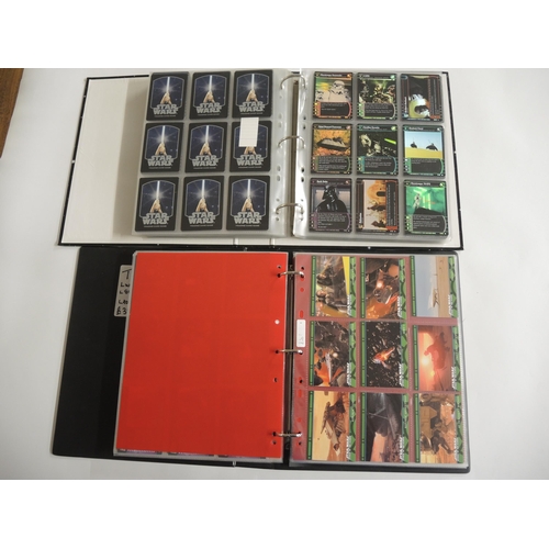 233 - Group of five albums containing Topps Star Wars trading cards including various sets