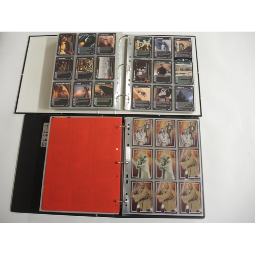 233 - Group of five albums containing Topps Star Wars trading cards including various sets